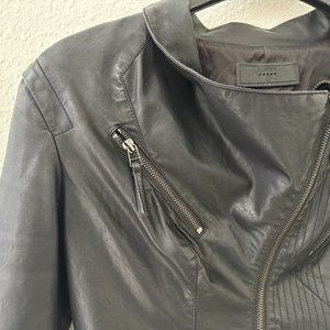 Faux Leather Moto Jacket Size Medium